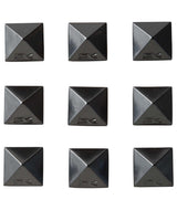 PyramidStuds-Black stomp pad on a white background