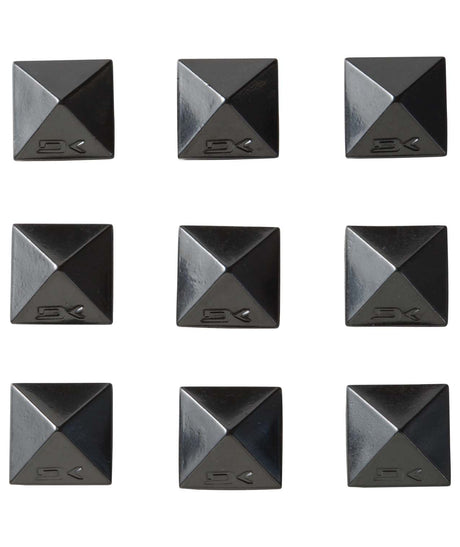 PyramidStuds-Black stomp pad on a white background