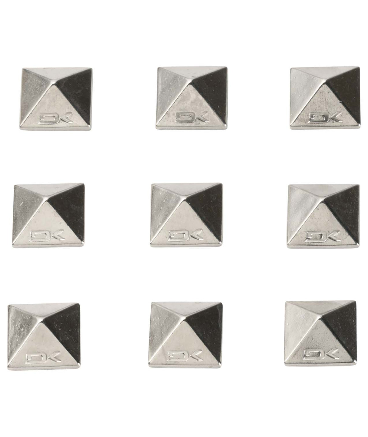 PyramidStuds-Chrome stomp pad on a white background