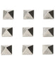 PyramidStuds-Chrome stomp pad on a white background