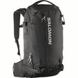 QST25-Black Salomon backpack on a white background