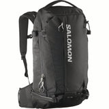 QST25-Black Salomon backpack on a white background