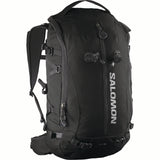 QST38-Black Salomon backpack on a white background