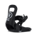 MicroSBBindings- Black snowboard binding with 'RIDE' branding on a transparent background