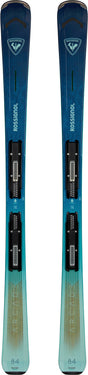 Arcade W 84-Pair of Rossignol ski with bindings on a white background