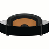 RIO-Salomon ski goggles with black frame and orange lens on a white background