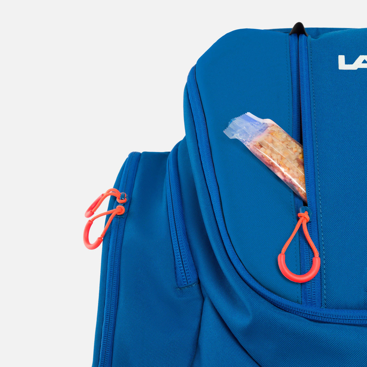 RacerBag- Blue and orange bag on a white background