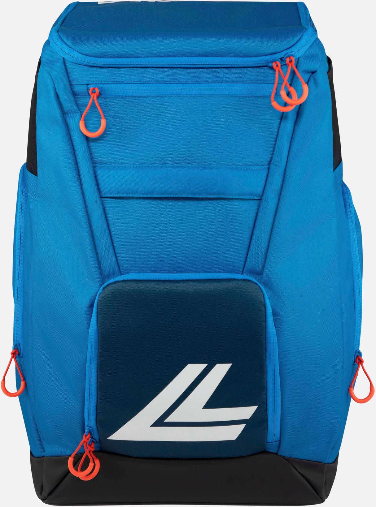 RacerBagSmall- Blue and orange bag on a white background