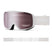 Rally-Smith snow goggles with white frame and purple lens on a white background