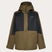 MRangeRCJacket2.0-Two-tone brown and black jacket with Oakley logo on a light gray background