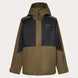MRangeRCJacket2.0-Two-tone brown and black jacket with Oakley logo on a light gray background
