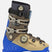 Recon140BOA-A ski boot in blue, beige, and gray with BOA dials and buckles, shown from a side profile on a light gray background.