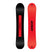 RedGerardAM-Black and red snowboard with 'Arbor' branding on a white background