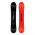 RedGerardPro- Two views of a snowboard one side black, and the other (base) red on a white background