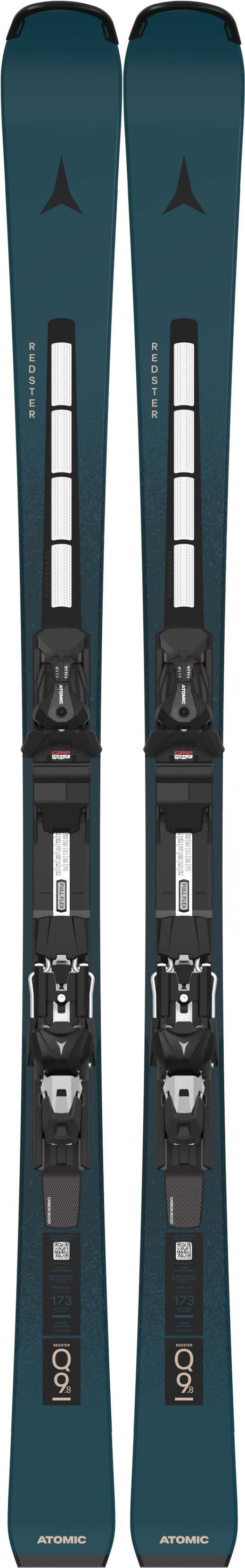 RedsterQ9.8- Blue and black ski on a white background