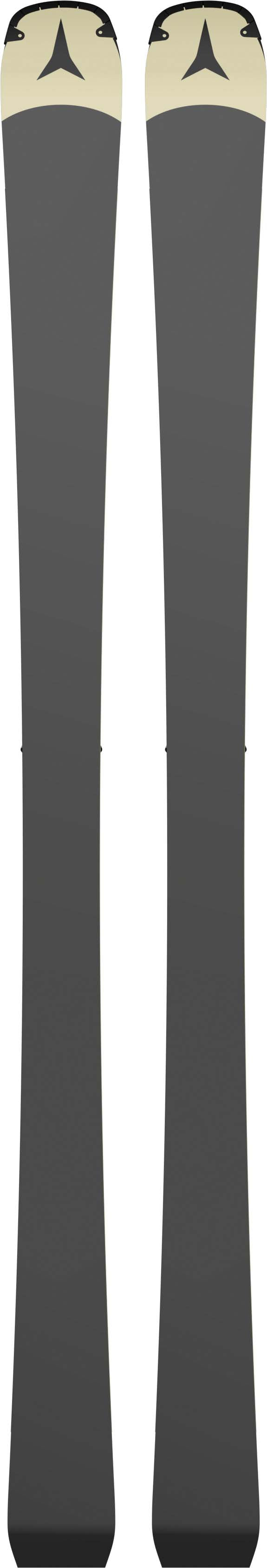 RedsterQ9.8- Black base of the ski on a white background