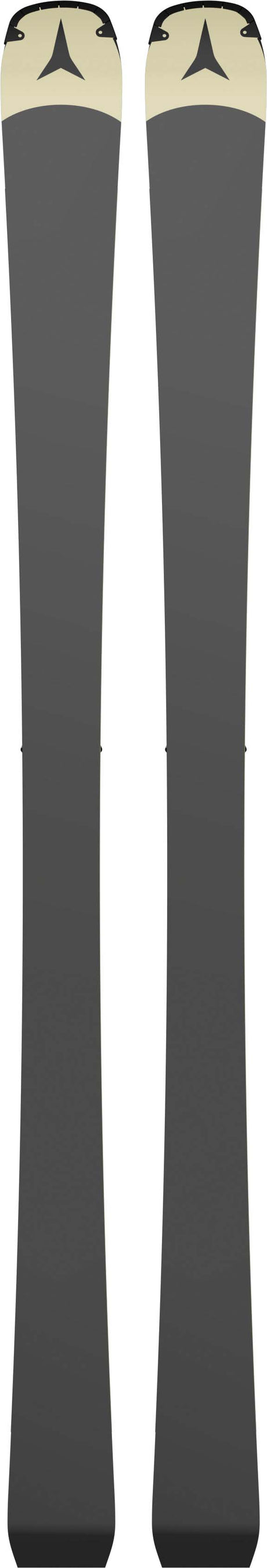 RedsterQ9.8- Black base of the ski on a white background