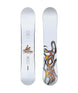 Rene- Two views of a white snowboard on a white background