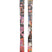 Revolt100JuniorFlat-Pair of skis with colorful graffiti-style design on a white background