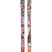 Revolt101Flat- Pair of skis with colorful graffiti-style design on a white background