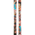 Revolt104Flat-Colorful skis with artistic design on a white background