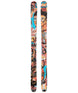 Revolt104Flat-Colorful skis with artistic design on a white background