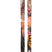 Revolt112Flat-Pair of skis with colorful graphics on a white background