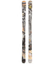 Revolt86Flat-Two skis with a colorful design on a white background