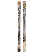 Revolt86Flat-Two skis with a colorful design on a white background