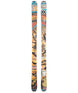 Revolt90Flat-Two skis with colorful patterns on a white background