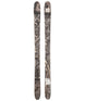 Revolt96Flat-Two skis with a detailed pattern on a white background