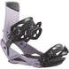 Rhythm- Light purple snowboard bindings on a white background
