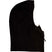 RidgeHoodTechFleece- Black hooded balaclava on a white background