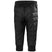 RidgeLifaloft3_4Pant-Black quilted pants on a white background