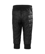 RidgeLifaloft3_4Pant-Black quilted pants on a white background