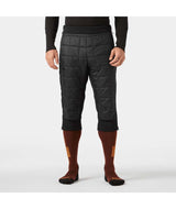 RidgeLifaloft3_4Pant-Black quilted pants on a white background