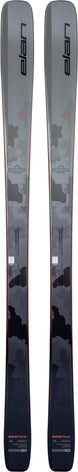 Ripstick84- Grey and black skis on a white background