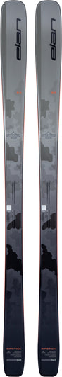 Ripstick84- Grey and black skis on a white background