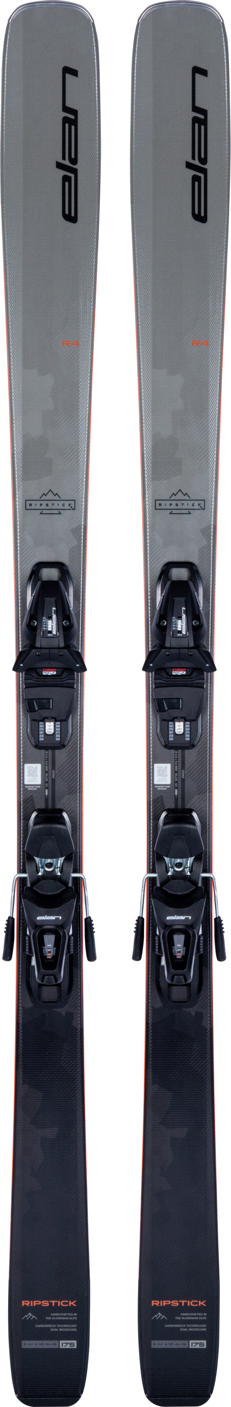 RipstickR4EL10GW- Grey and black ski on white background