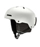 Rodeo-White helmet with black straps on a white background