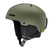 RodeoMips-Green helmet with black strap on a white background