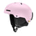RodeoMips-Pink helmet with black interior and straps on a white background