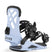 Rosa-Light blue snowboard binding with 'Union' branding on a white background