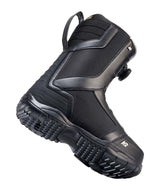 Rosko- Black snowboard boot on a white background