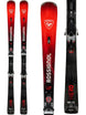 Rossignol Hero MT (Konect SPX 12 System Binding) Adult Skis 2027- Red and black Rossignol ski with bindings on a white background