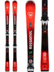 RossignolHeroST_KonectSPX14SystemBinding_AdultSkis2027- Red Rossignol ski with bindings on a white background