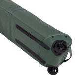 RoundTripRollerSkiBag-Green ski bag with Thule logo on a white background