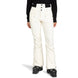 RoxyRisingHighWomensPant2025- Women wearing a light cream ski pant on a white background