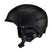 Virtue-Black helmet with gold logo on a white background