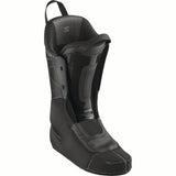SPROALPHACBOA100-Black Salomon ski boot on a white background